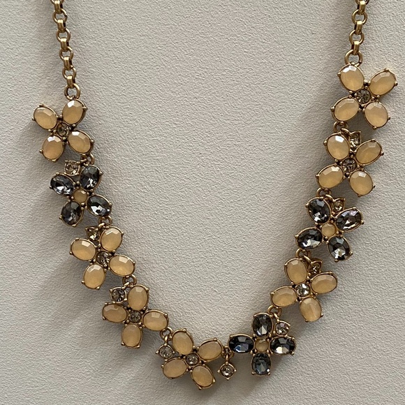 J. Crew Crystal Flower Necklace - Picture 2 of 13